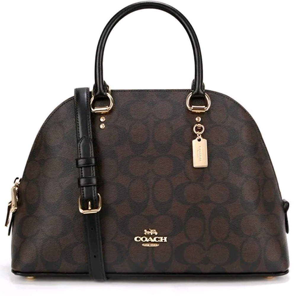 COACH Katy Satchel In Signature Canvas